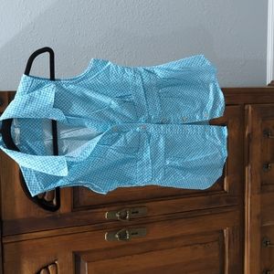 Sleeveless button-down blouse